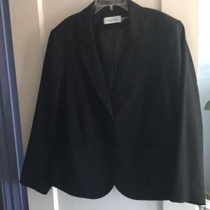Calvin Klein size 18 W  black women dress jacket